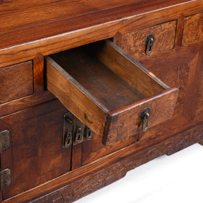 Kang Cabinet Made From Burr Elm - 19th Century