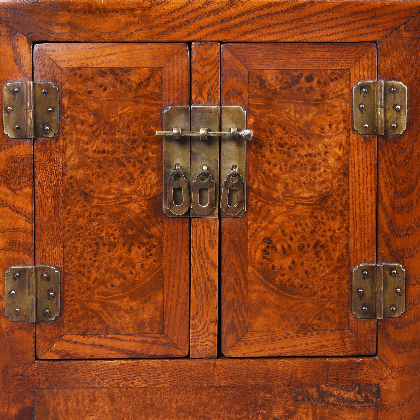 Kang Cabinet Made From Burr Elm - 19th Century