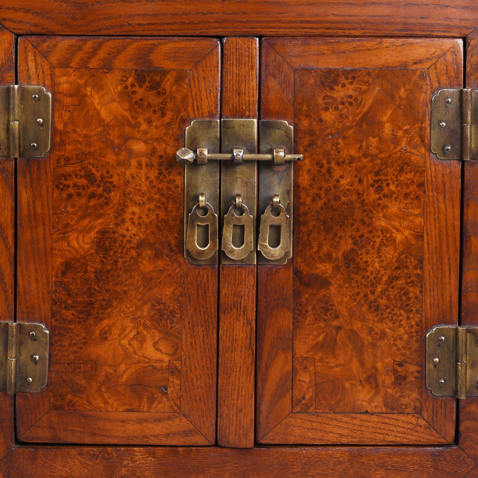 Kang Cabinet Made From Burr Elm - 19th Century