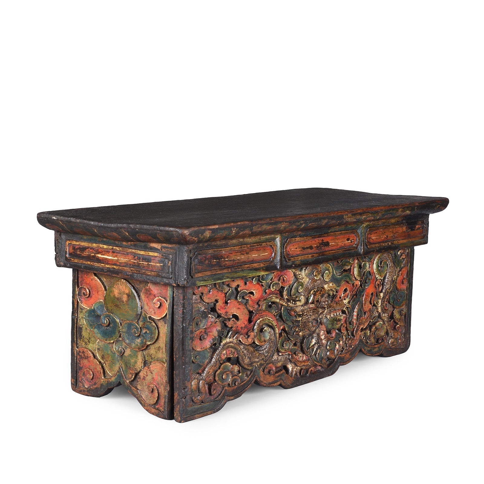 Dragon Choksar Prayer Table from Tibet - 17th Century