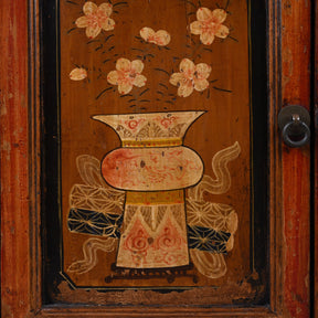 Painted Mongolian Side Cabinet - 19th Century