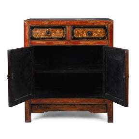 Painted Mongolian Side Cabinet - 19th Century