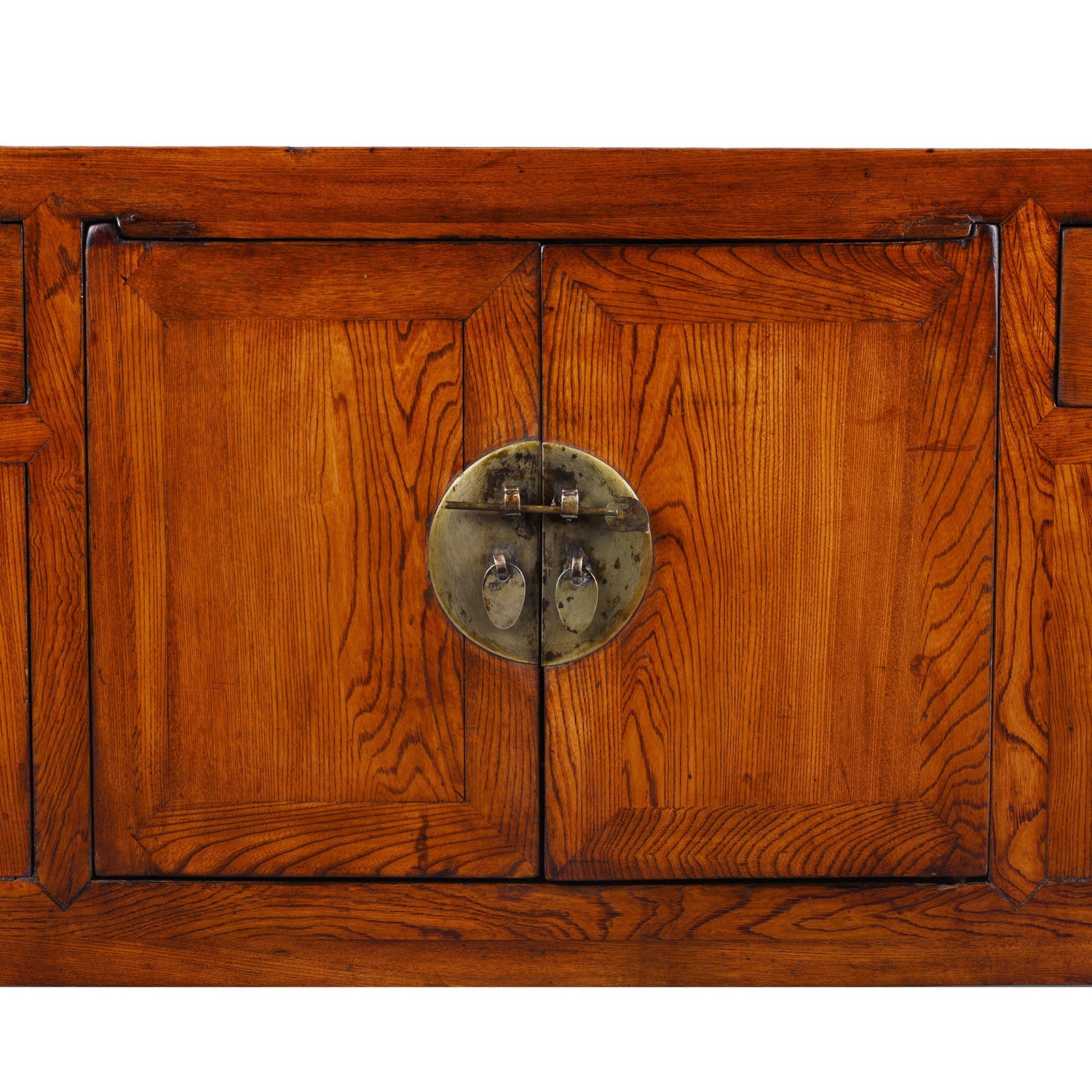Elm Shandong Kang Cabinet - 19th Century