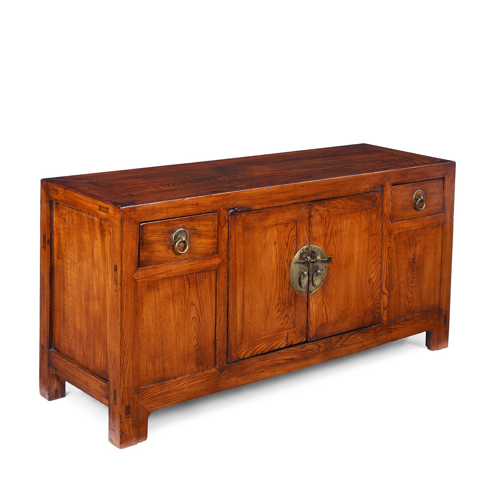 Elm Shandong Kang Cabinet - 19th Century
