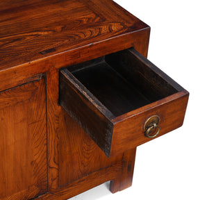 Elm Shandong Kang Cabinet - 19th Century