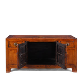 Elm Shandong Kang Cabinet - 19th Century