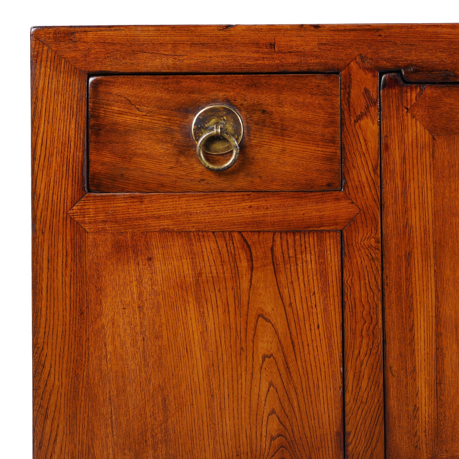 Elm Shandong Kang Cabinet - 19th Century