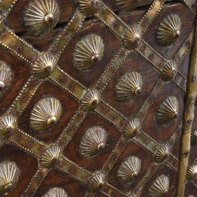Brass Bound Rosewood Chest From Gujarat - 18th Century