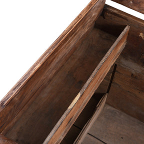 Brass Bound Rosewood Chest From Gujarat - 18th Century