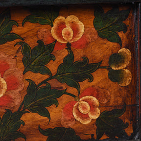Painted Floral Choksar Prayer Table from Tibet - 19th Century