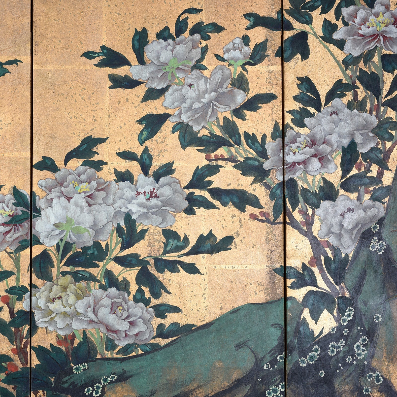 Japanese Rinpa Style Byōbu Screen - Ca 1970