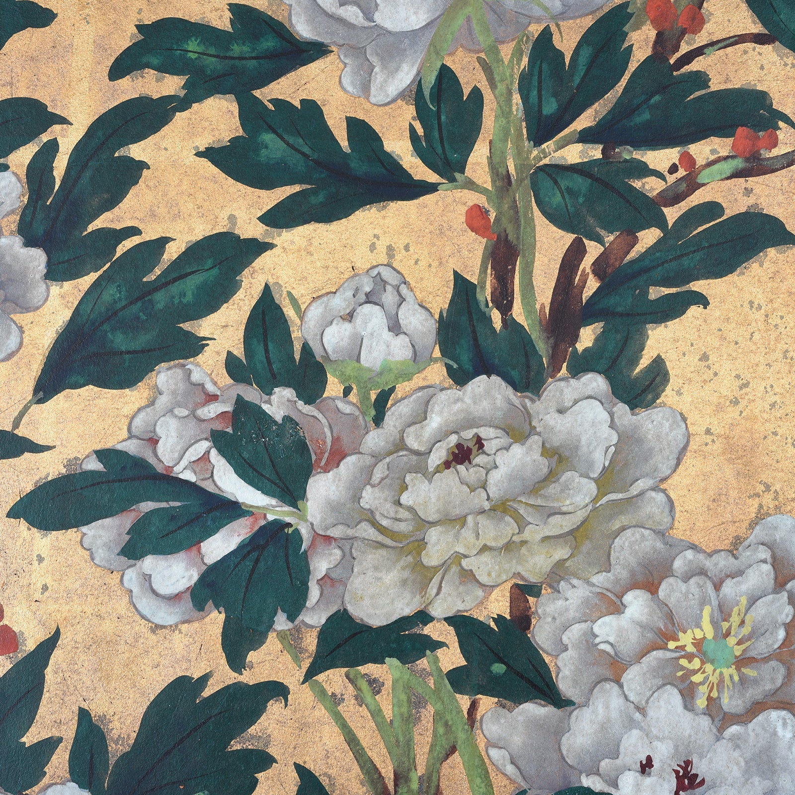 Japanese Rinpa Style Byōbu Screen - Ca 1970