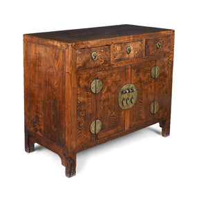 Burr Elm Sideboard From Tianjin - 19th Century