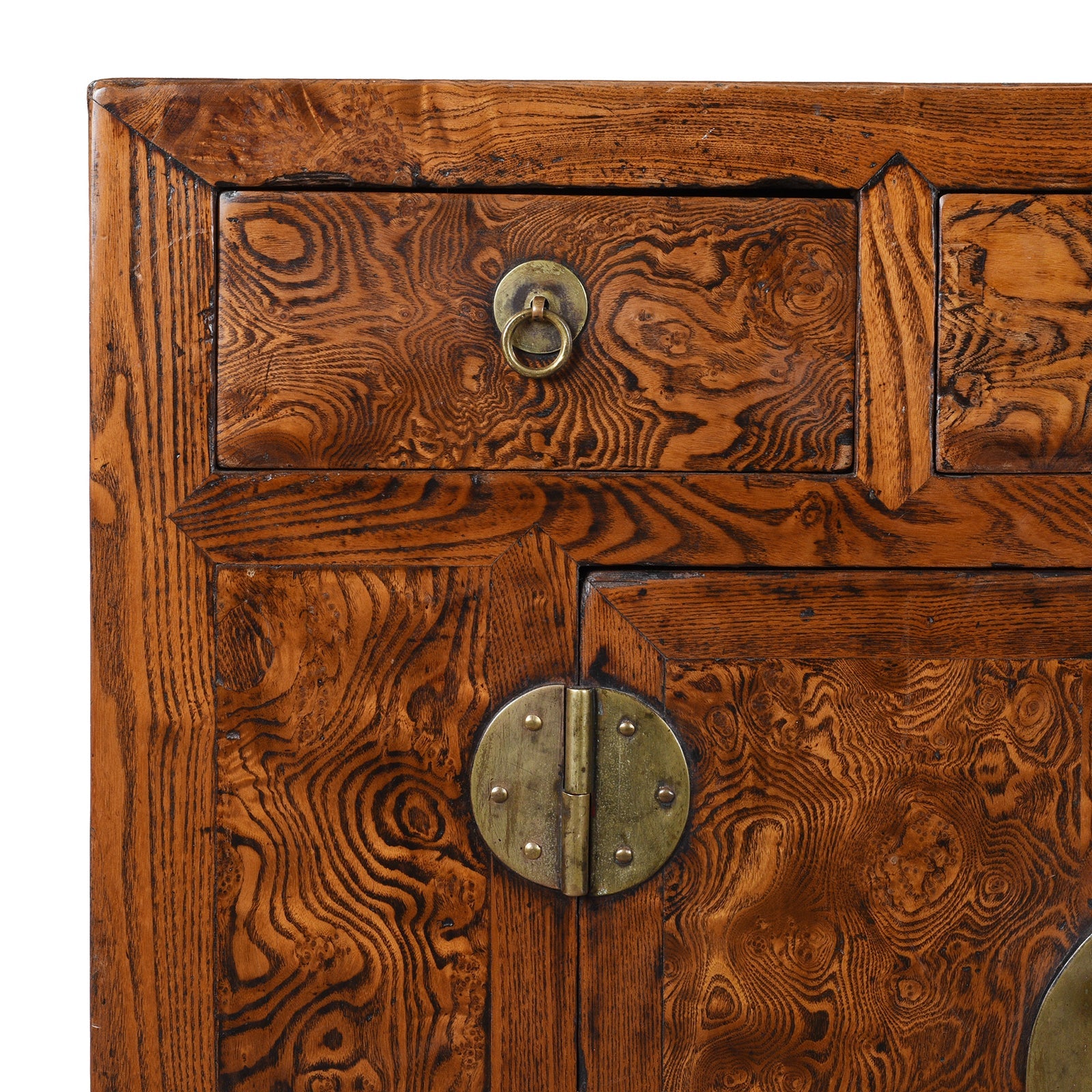 Burr Elm Sideboard From Tianjin - 19th Century