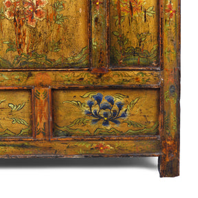 Tibetan Altar Cabinet with Original Painting - 19th Century