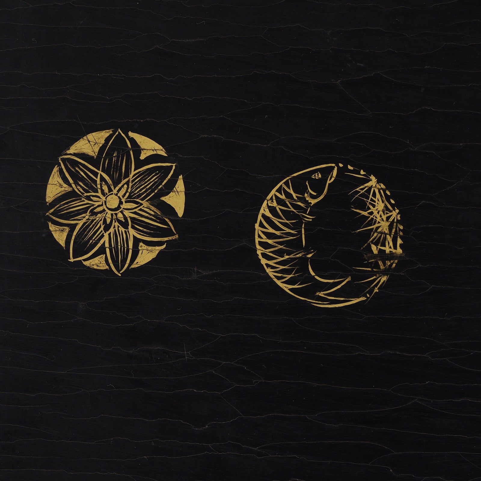 Chinese Export Black &amp; Gilt Lacquer Four-Fold Screen – Circa 1920