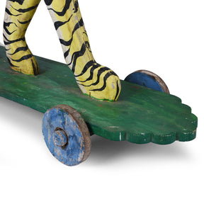 Jade Jagger's Painted 'Pull-along' Tiger - Ca 1960