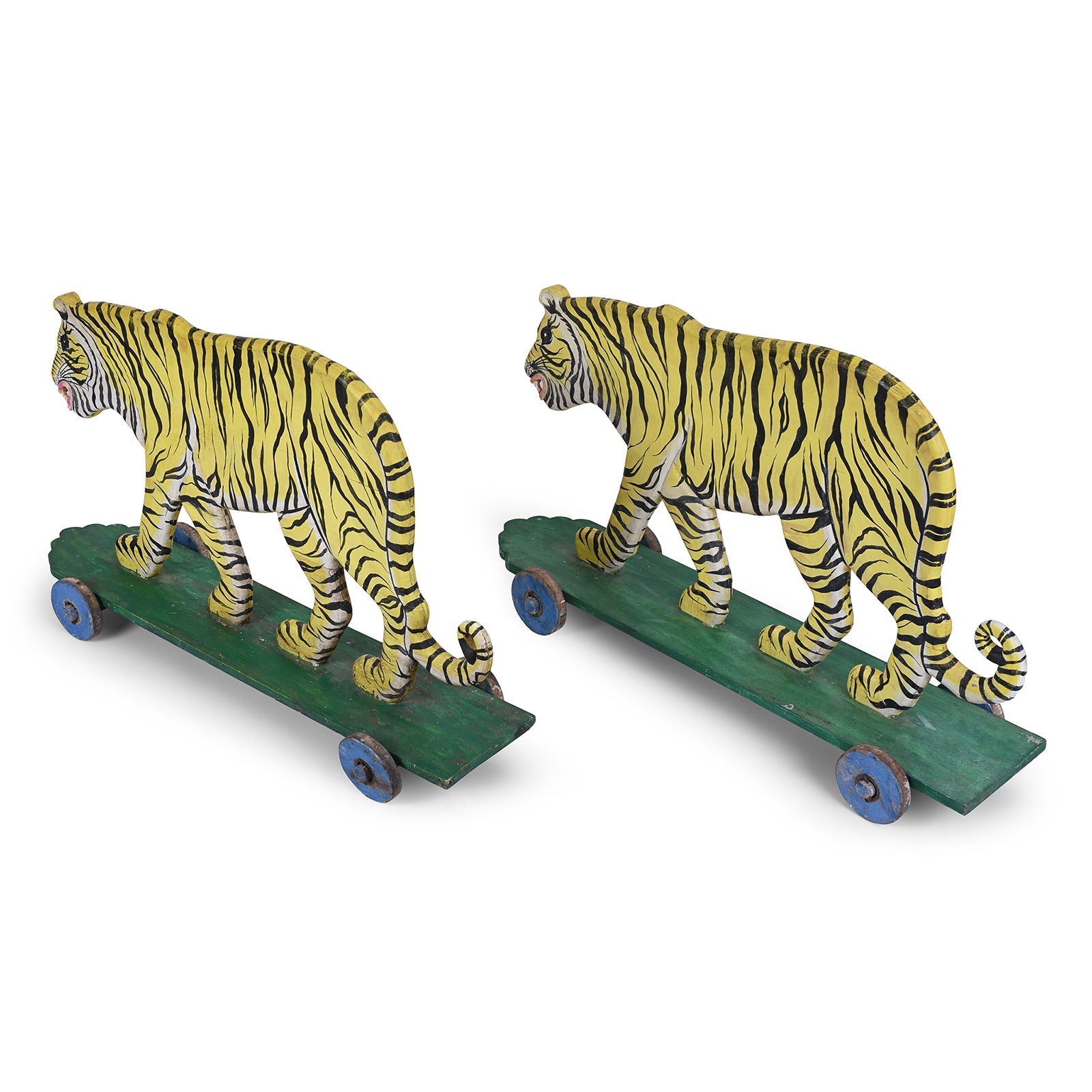 Jade Jagger's Painted 'Pull-along' Tiger - Ca 1960