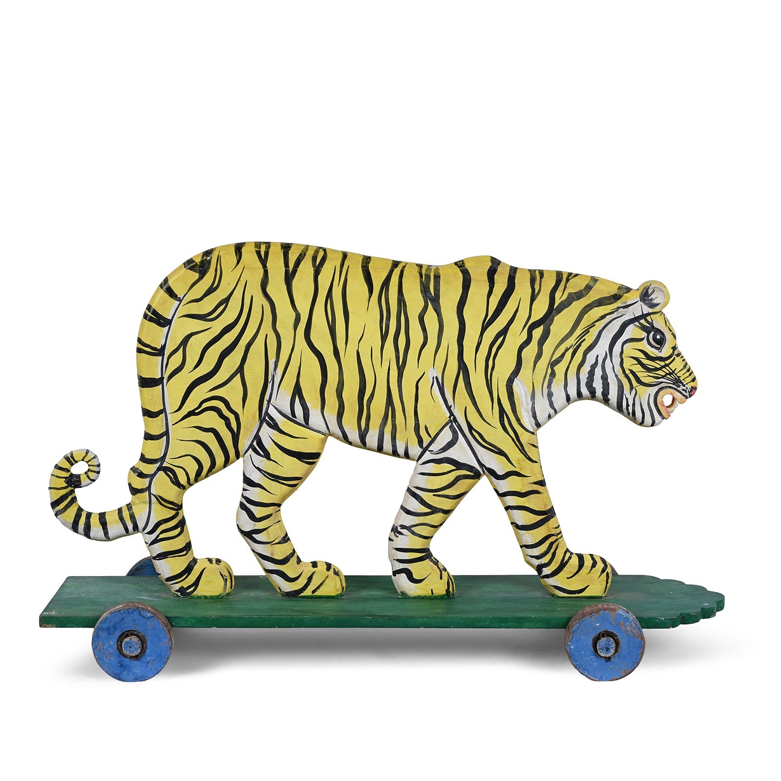 Jade Jagger's Painted 'Pull-along' Tiger - Ca 1960