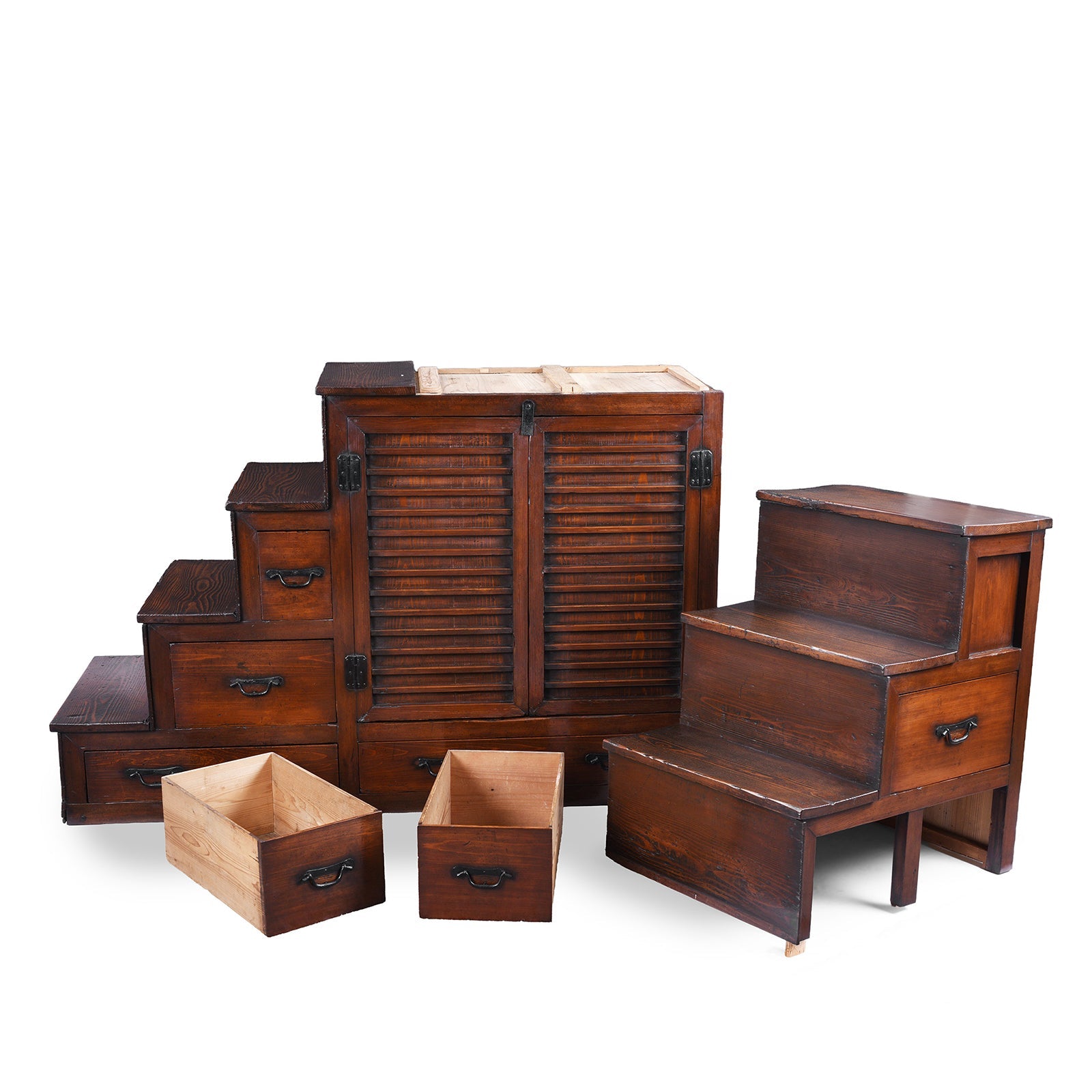 Kaidan Dansu (Step Tansu) From Japan Meiji Period - 19th Century