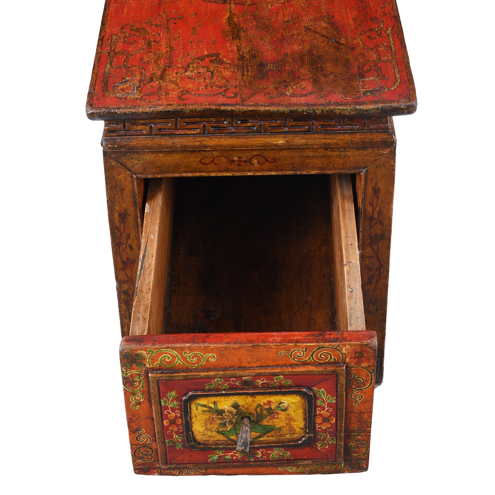 Painted Choksar Prayer Table from Tibet - 19th Century