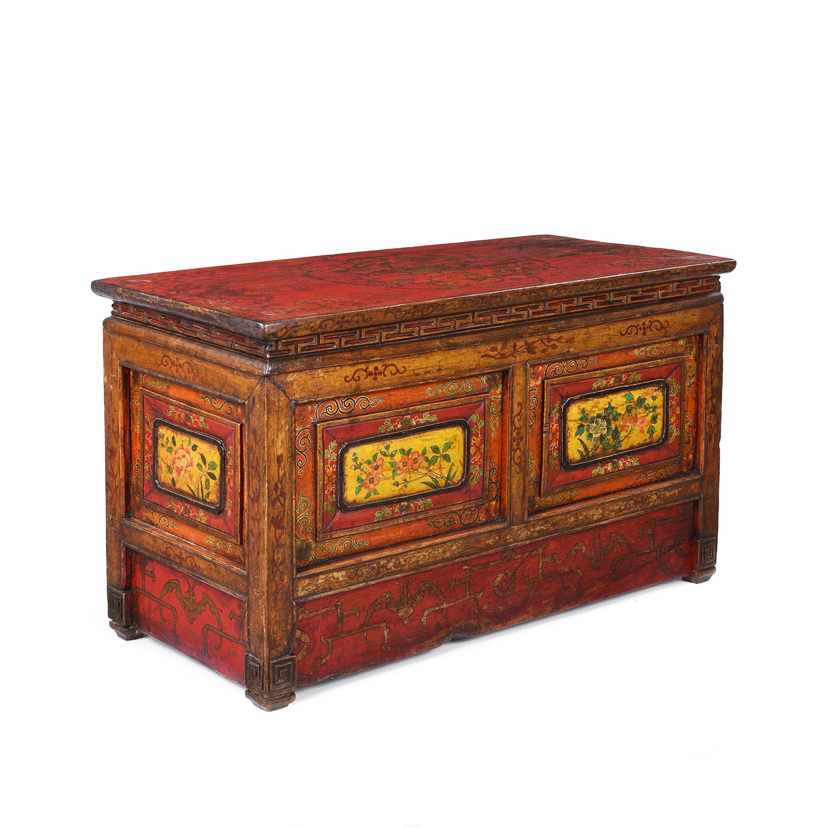 Painted Choksar Prayer Table from Tibet - 19th Century