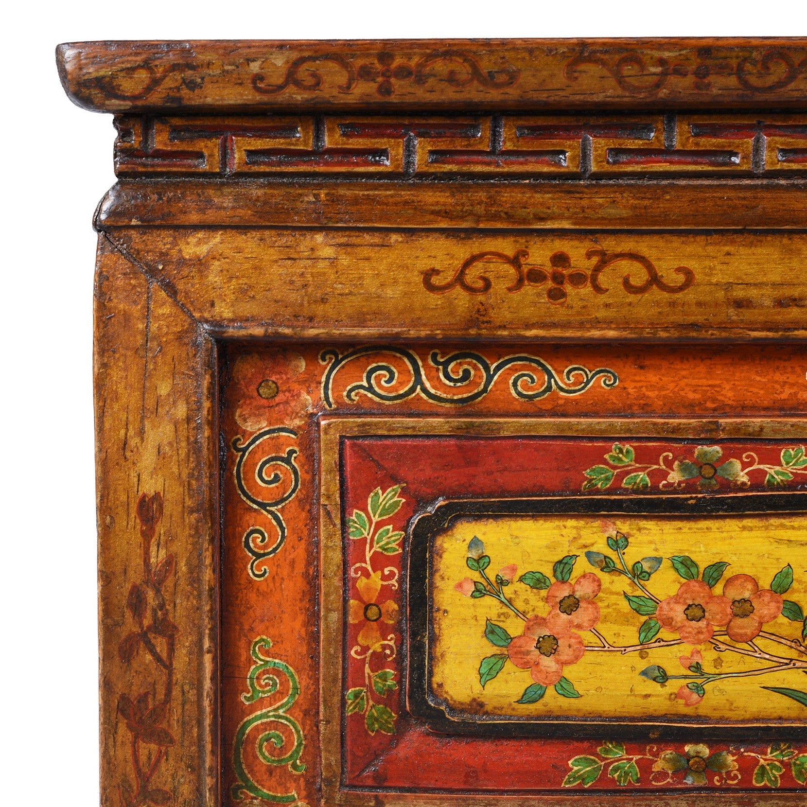 Painted Choksar Prayer Table from Tibet - 19th Century