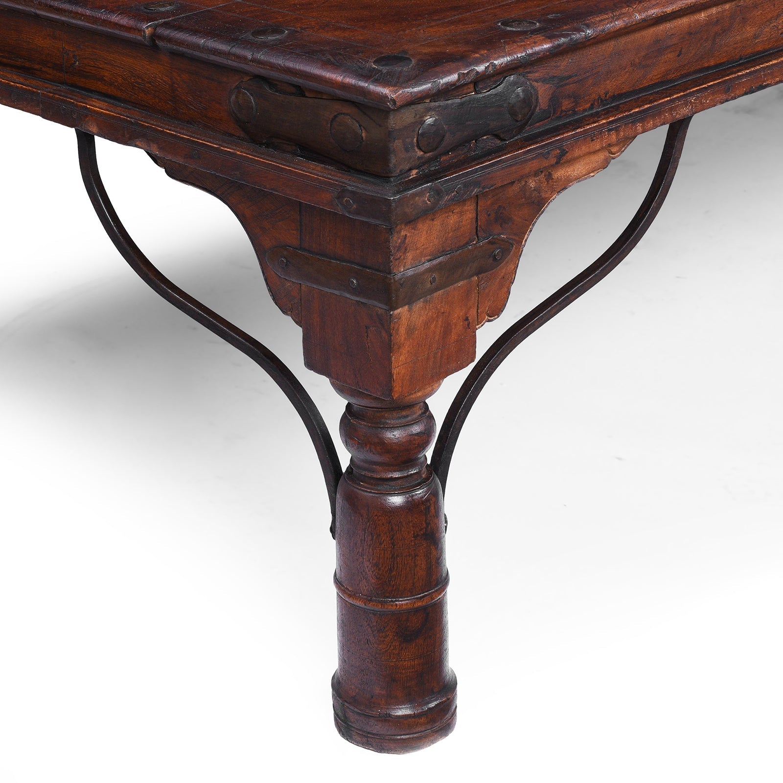 Roheda Wood Takhat Table From  Shekhawati - 19th Century