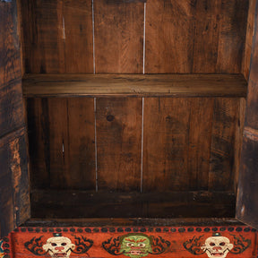 Painted Tibetan Torgam Cabinet - 19th Century
