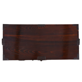 Japanese Black Lacquer Bo Dansu From Tsuruoka, Yamagata - Meiji Period