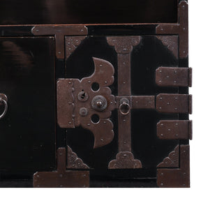 Japanese Black Lacquer Shōnai Bo Dansu - 1904, Meiji Period