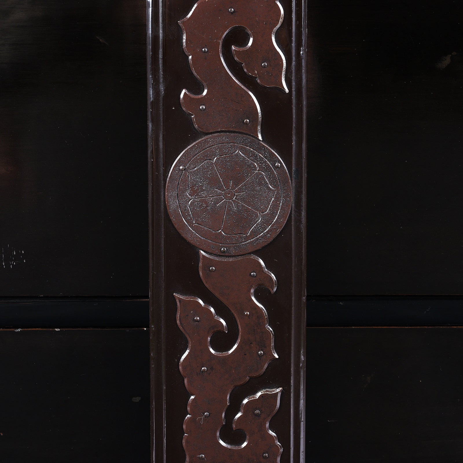 Japanese Black Lacquer Shōnai Bo Dansu - 1904, Meiji Period