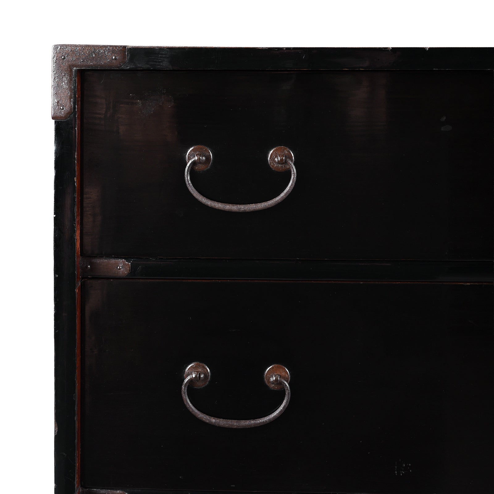 Japanese Black Lacquer Shōnai Bo Dansu - 1904, Meiji Period