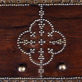 Brass Studded Teak Zanzibar Chest From Surat  - 19th Century