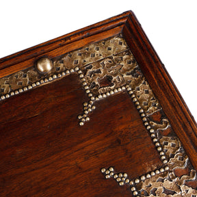 Brass Studded Teak Zanzibar Chest From Surat  - 19th Century