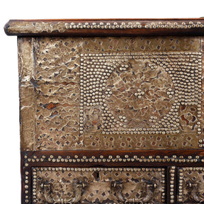 Brass Studded Teak Zanzibar Chest From Surat  - 19th Century