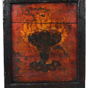 Painted Tibetan Chest On Stand - 19th Century