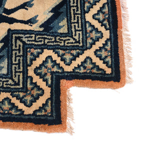 Tibetan Saddle Rug with Deer - 19th Century