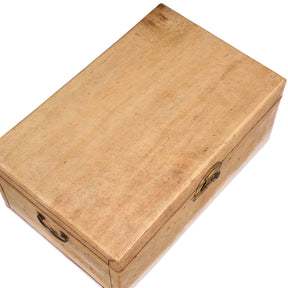 Pale Leather Trunk from Shanghai - Circa 1920