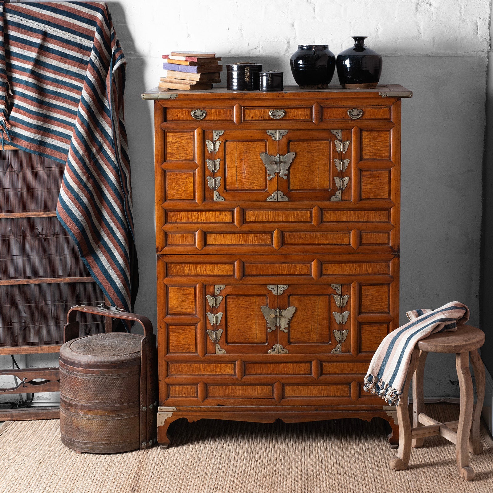 Korean Ich'Ung Jang Cabinet on Stand - 19th Century