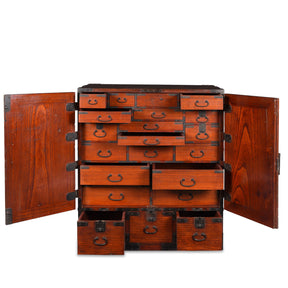 Japanese Shomon Dansu - Kiri Wood - Edo Period