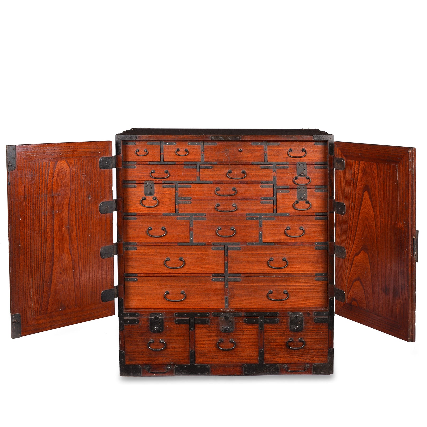 Japanese Shomon Dansu - Kiri Wood - Edo Period