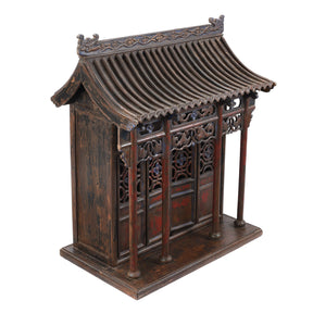 Daoist Ancestor House Shrine From Shanxi - Ca 1950