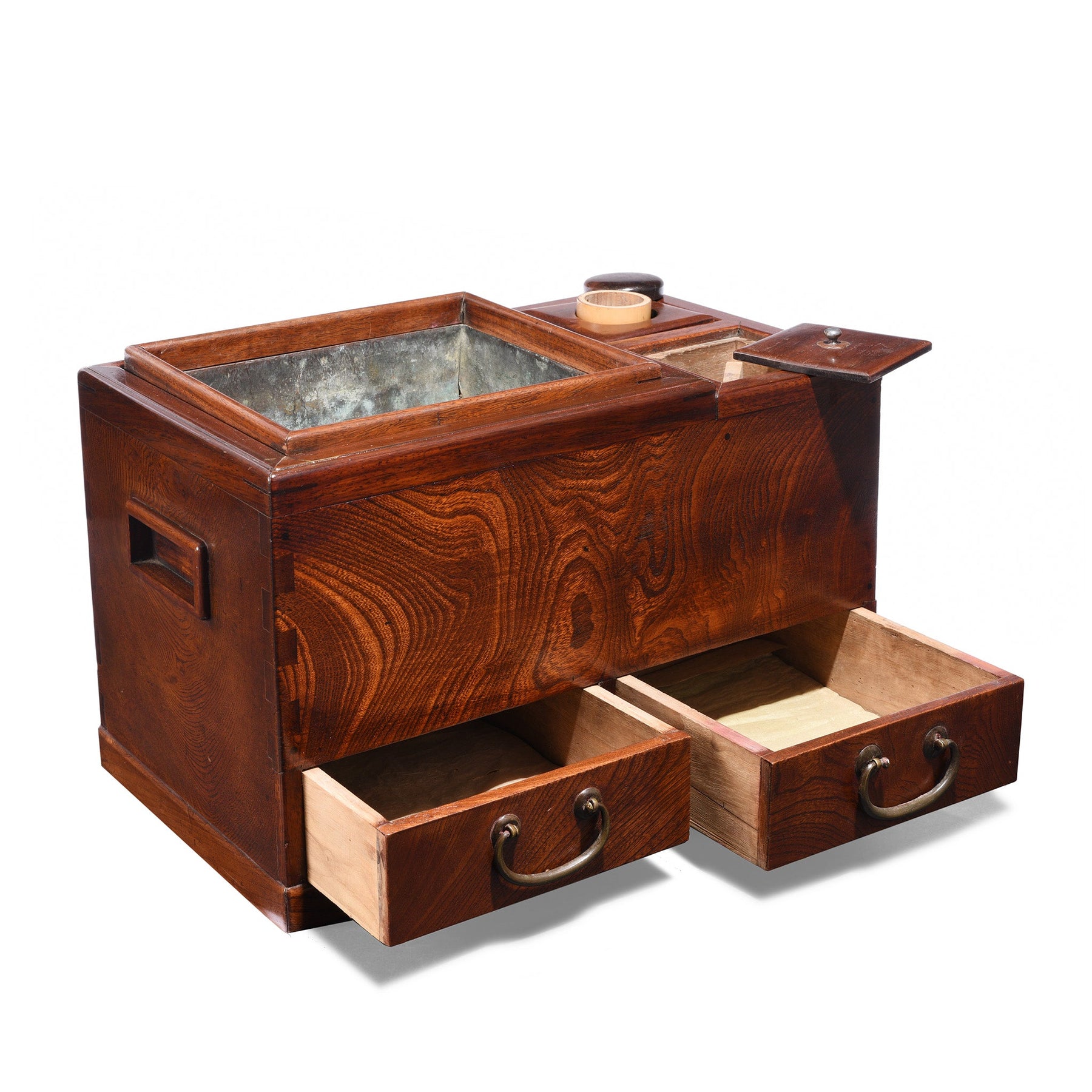 Japanese Zelkova Hibachi - Early 20th Century
