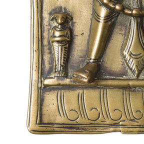 Bronze Votive Panel Of Virabhadra From Deccan - 19th Century