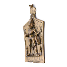 Bronze Votive Panel Of Virabhadra From Deccan - 19th Century