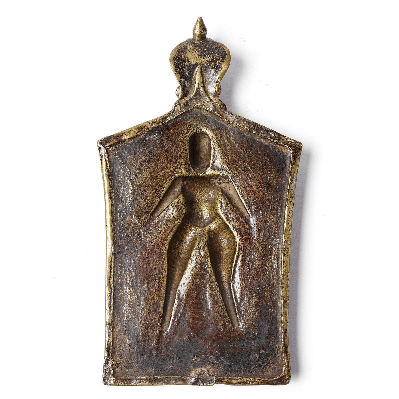 Bronze Votive Panel Of Virabhadra From Deccan - 19th Century