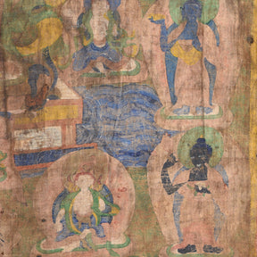 Painted Tibetan Mahakala Torgam Cabinet - 18thC