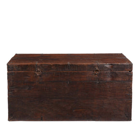 Painted Tibetan 'Double Dragon' Chest From Central Tibet - 17th Century