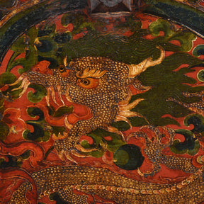 Painted Tibetan 'Dragon' Storage Chest - 18th Century